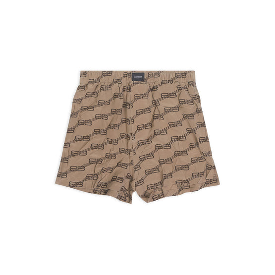 Women Pyjama Shorts - Beige/Brown