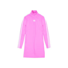 Women Adidas L/S Cycling Mini Dress - Neon Pink