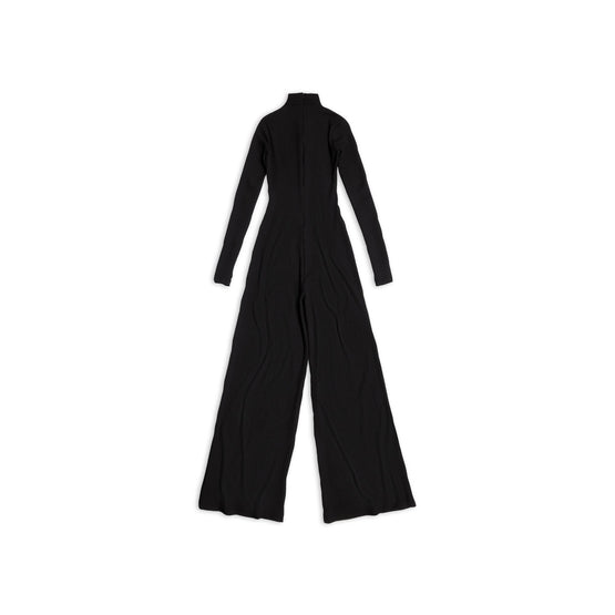 Women Turtleneck Overall - Black