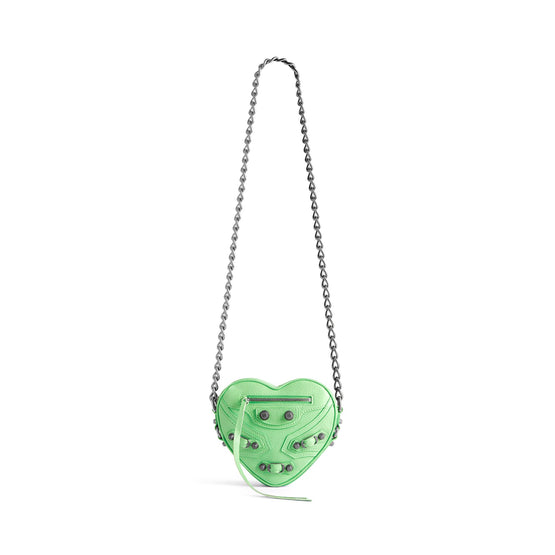 Women Le Cagole Heart Mini Bag - Mint Green