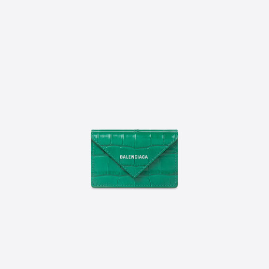 Women Papier Mini Wallet - Grass Green