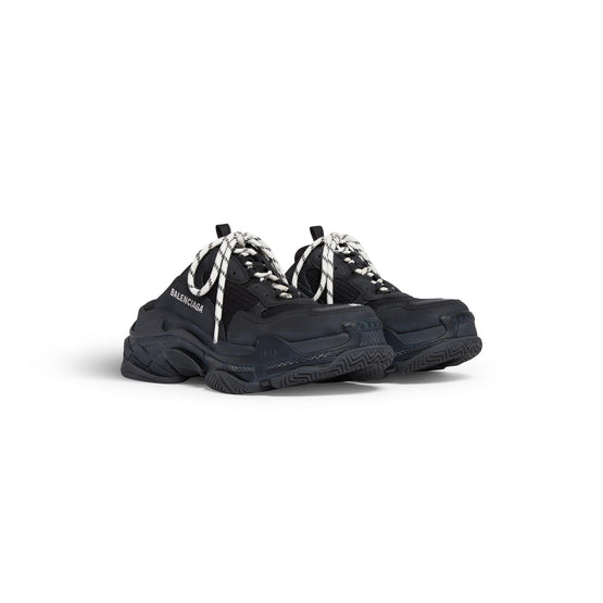 Women Triple S Mule Monoclr/Nw - Black