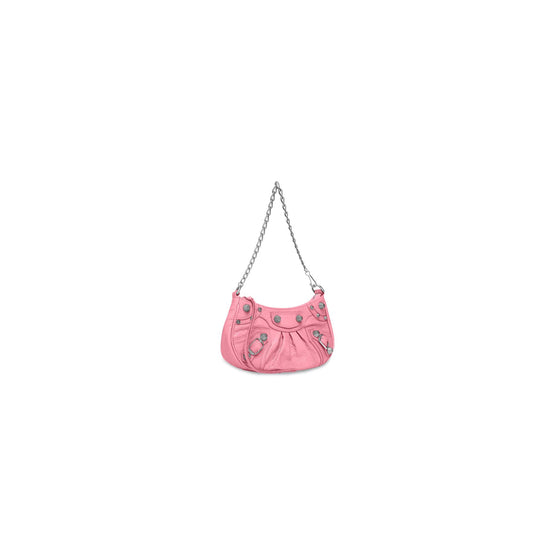 Women Le Cagole Mini Bag W/Chain - Sweet Pink