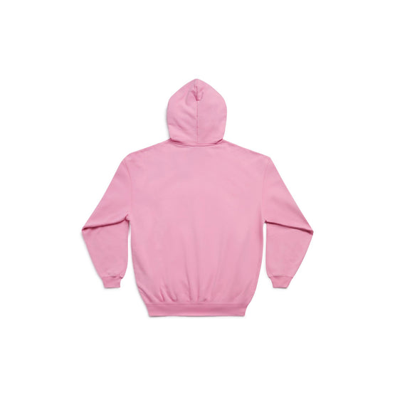 Women Medium Fit Hoodie - Pink/Silver