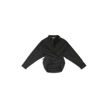 Women Wrap Shirt - Black
