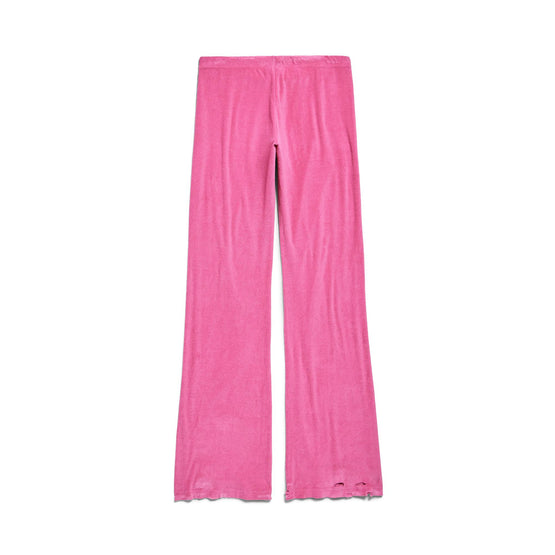 Women Low Waist Tracksuit Pants - Dark Pink