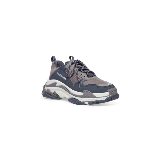 Men Triple S Leather Free/Not Wash - Dark Grey/Grey/White