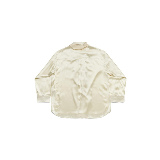 Women Patched Scarf Shirt - Ivory