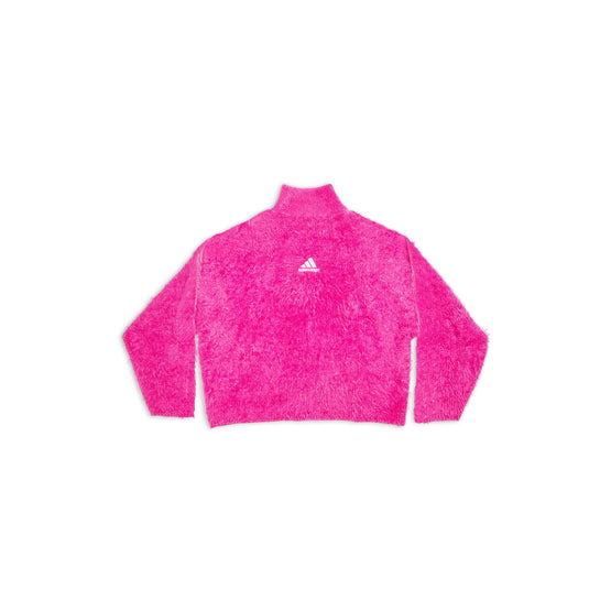Women Adidas Oversized Turtleneck - Pink/White