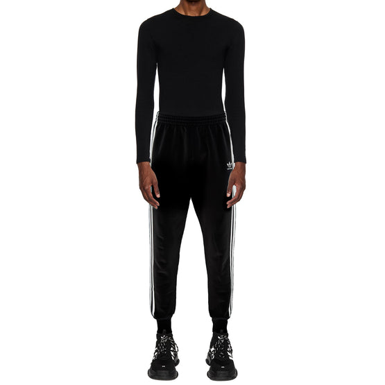 Women Adidas Loose Leggings - Black/White/White