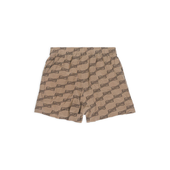 Women Pyjama Shorts - Beige/Brown