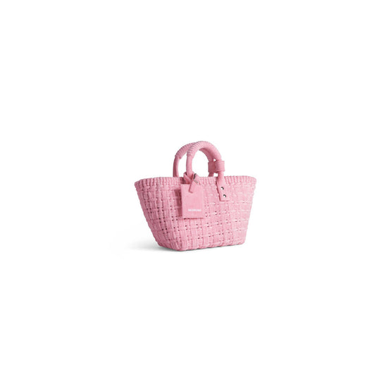Women Bistro Basket Xs W/Strap - Sweet Pink/ L White
