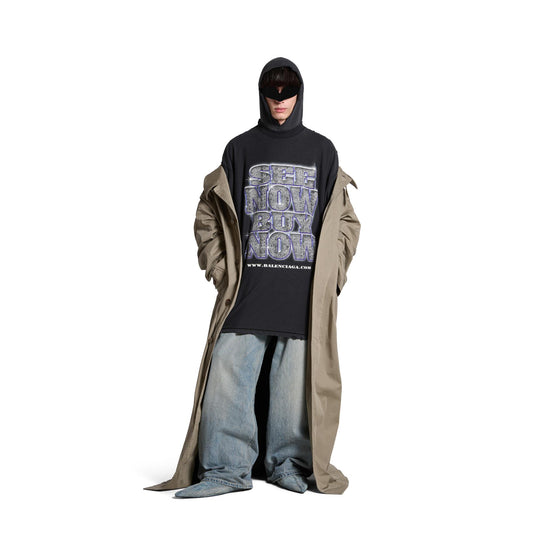 Men Flat Mule Denim/Wornout - Navy Rust