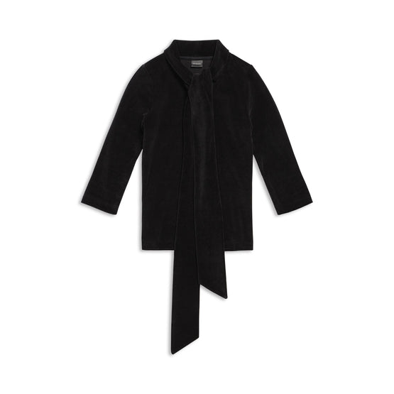 Women Scarf Fitted Turtleneck - Black