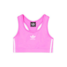 Women Bra Adidas Athletic Sports - Neon Pink/White