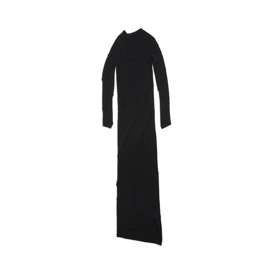 Women Spiral Maxi Dress - Black