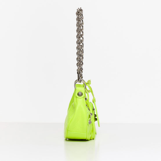 Women Le Cagole Shoul Bag Xs W/Ch - Fluo Yellow