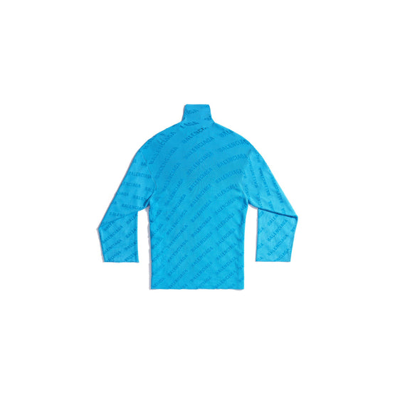 Women All-Over Turtleneck - Turquoise