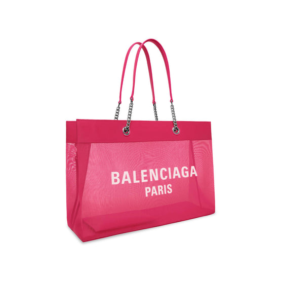 Women Duty Free Tote L - Fuchsia/L White