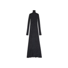 Women Maxi Godet Dress - Black