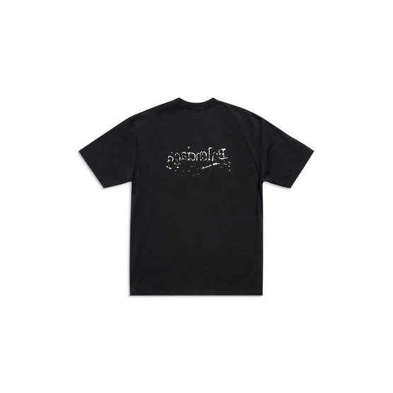 Women Large Fit T-Shirt - Black/Silver/White