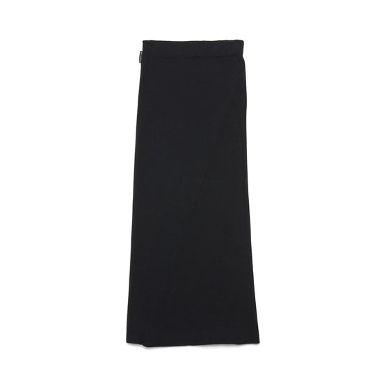 Women Midi Twisted Skirt - Black