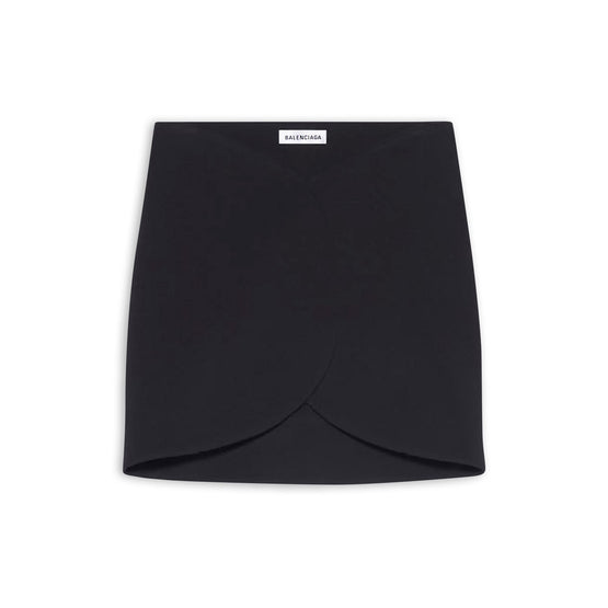 Women Circle Mini Skirt - Black