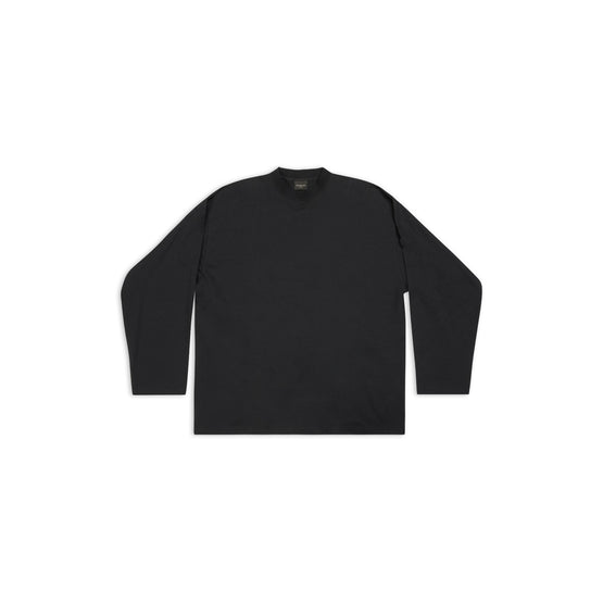 Men Oversized L/S T-Shirt - Black/White