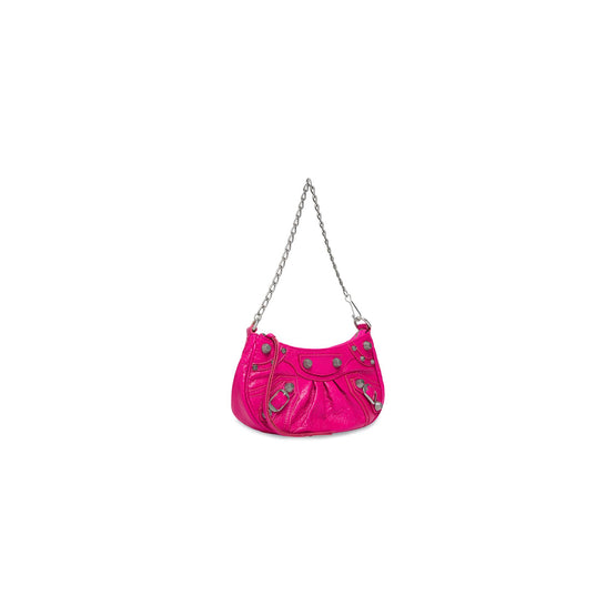 Women Le Cagole Mini Bag W/Chain - Lipstick Pink
