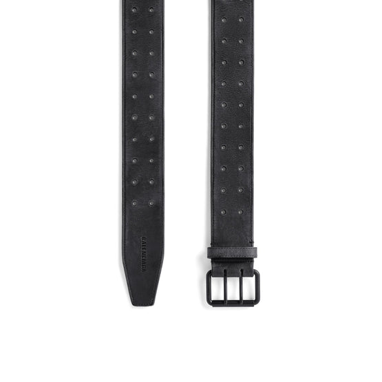 Men Double Holes Belt 50 - Black
