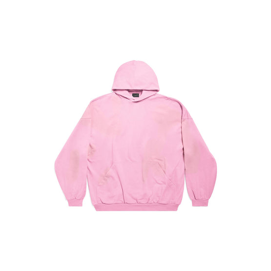 Women Large Fit Hoodie - Pink/Black