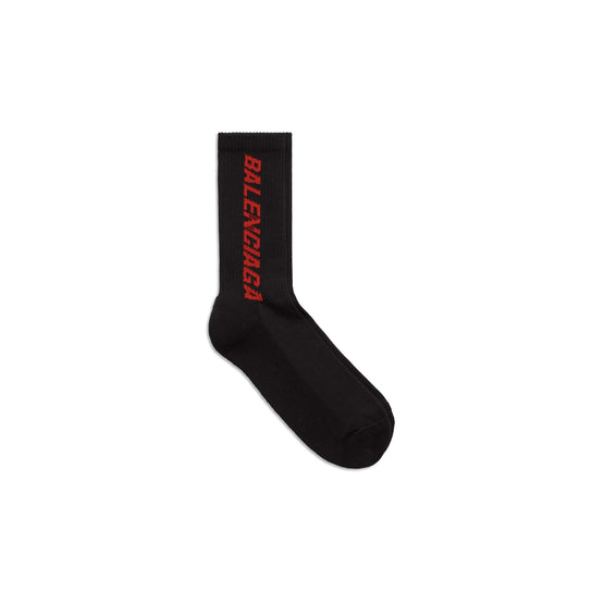 Women Socks Racer Bal Socks - Black/Red