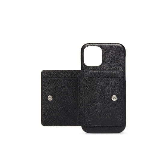 Men Cash Ipho 12 Case W/Ca Wal - Black/L White