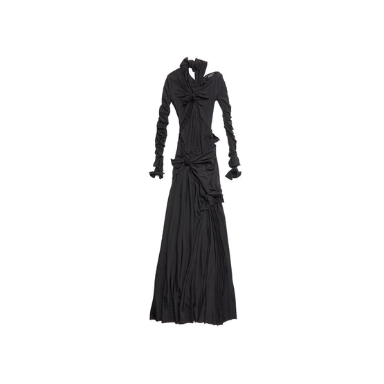 Women Knot Gown - Black