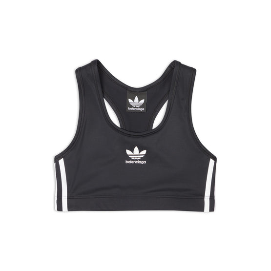 Women Bra Adidas Athletic Sports - Black/White