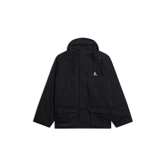 Men Light Parka - Black/Black