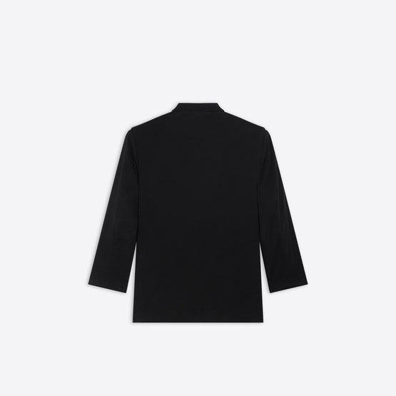Men Regular Worn Out Jacket - Black