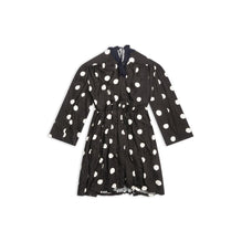 Women Backwrap Dress - Black/White