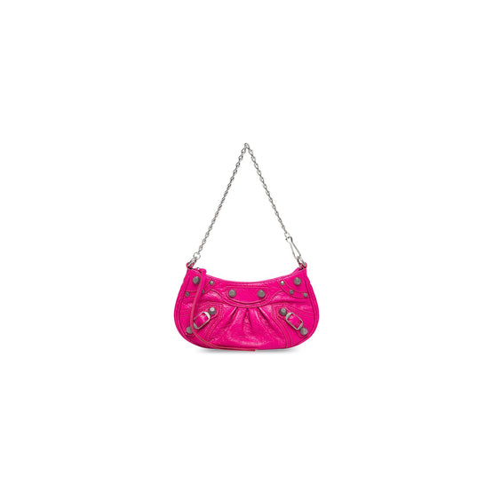 Women Le Cagole Mini Bag W/Chain - Lipstick Pink