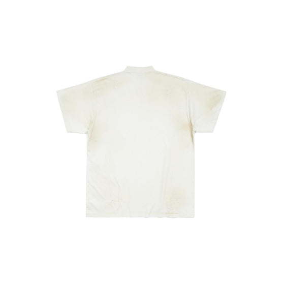 Men Oversized T-Shirt - Dirty White