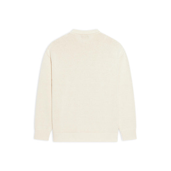 Men L/S Crewneck - Ecru