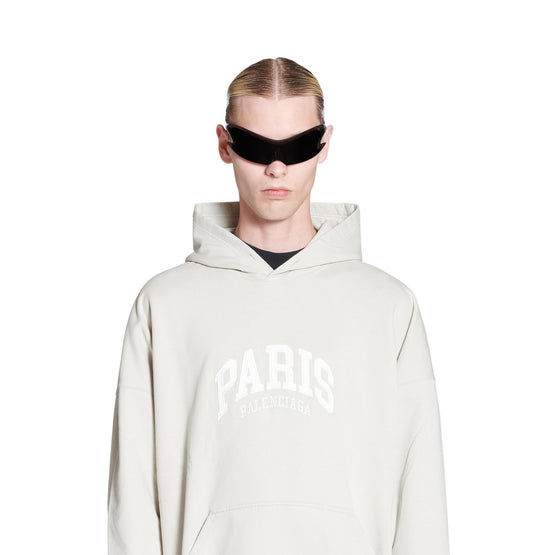 Men Wide Fit Hoodie - Shell/White