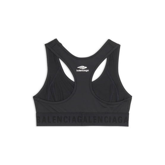 Women Bra Athletic Sports - Black/White