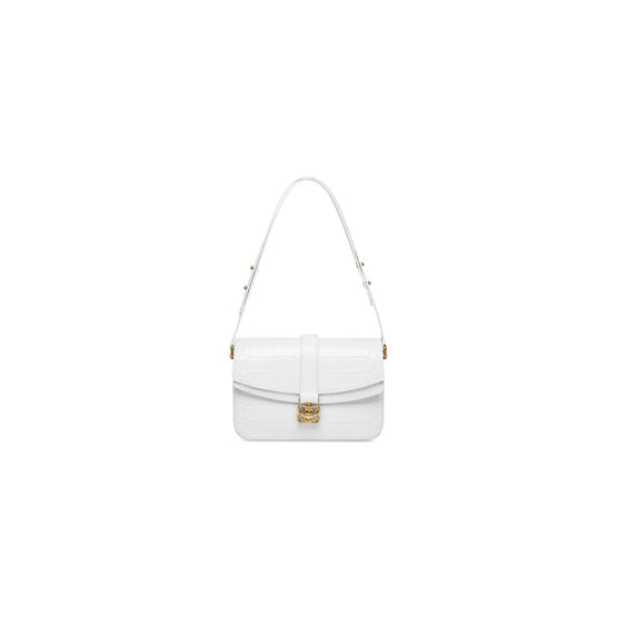 Women Lady Flap Bag S - Optic White