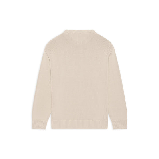 Men L/S Crewneck - Chalky/White