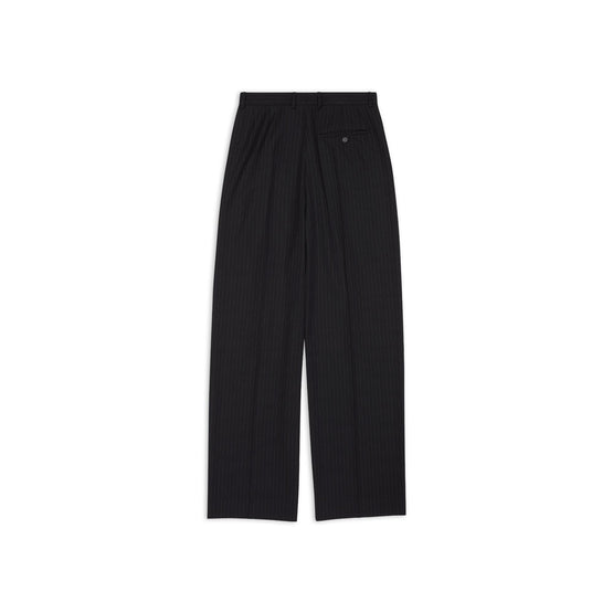 Men Large Fit Tailored Pants - Black/White