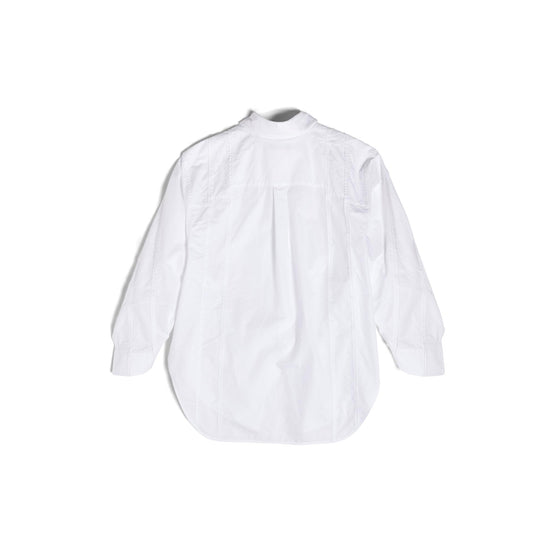 Women Diy Twisted Sleeve Shirt - White