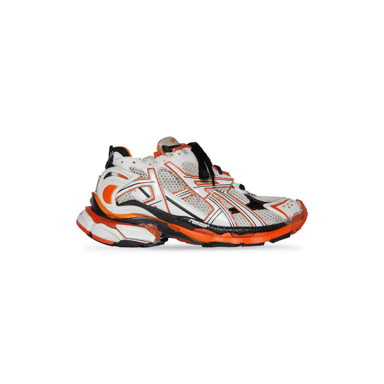 Women Runner Sneaker Tricolor/W - White/Orange/Black
