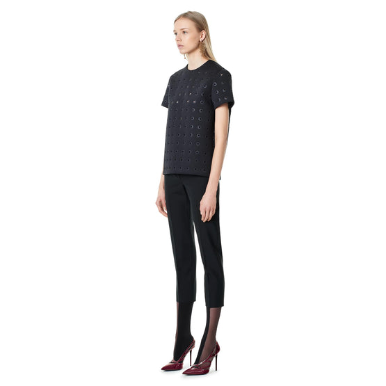 Women Short Sleeves Top - Noir